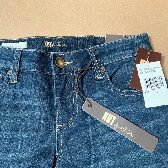 Kut from the Kloth - CATHERINE Boyfriend Originality - Woman’s Blue Jeans NWT 0 - Picture 5 of 8